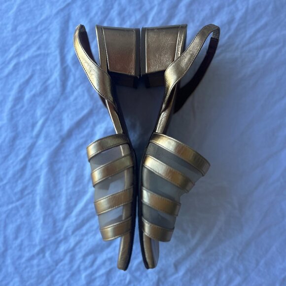By Far Colleen Sandals — Metallic Gold - Picture 5 of 9